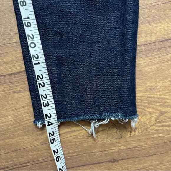 Everlane Mid Rise Skinny Ankle Denim Jeans in Dark Indigo Wash Women Size 27 - Picture 7 of 10